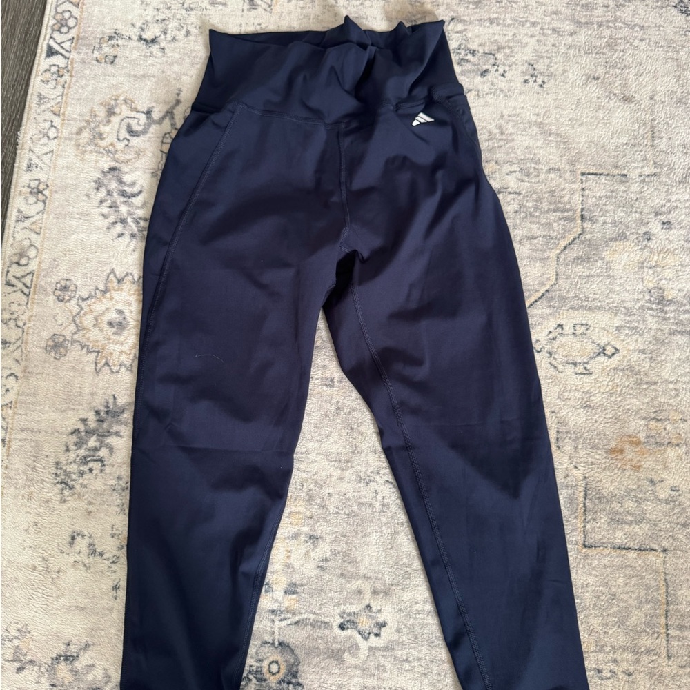 Women’s Adidas Blue Leggings Athletic Comfort
